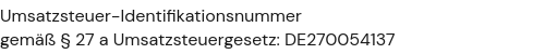 Umsatzsteuer-Identifikationsnummer